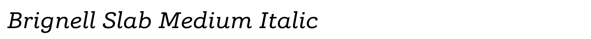 Brignell Slab Medium Italic image